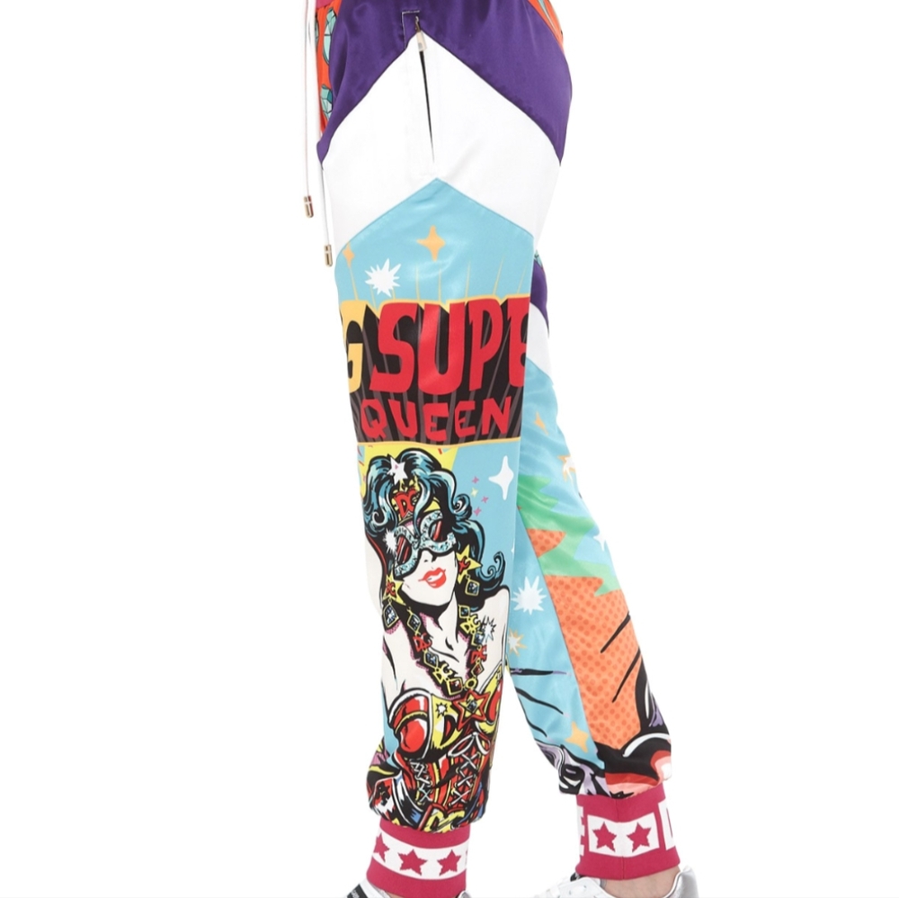 Dolce & Gabbana Super Heroine Tracksuit Pants Size 48 New with Tags - Picture 2 of 14